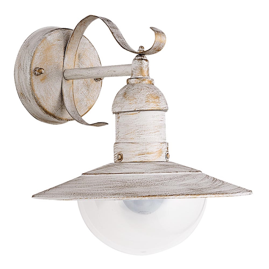 Brilagi - Udendørs væglampe MOLDE 1xE27/60W/230V IP44 hvid/patina