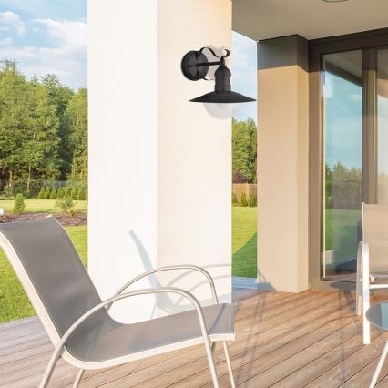 Brilagi - Udendørs væglampe MOLDE 1xE27/60W/230V IP44 sort