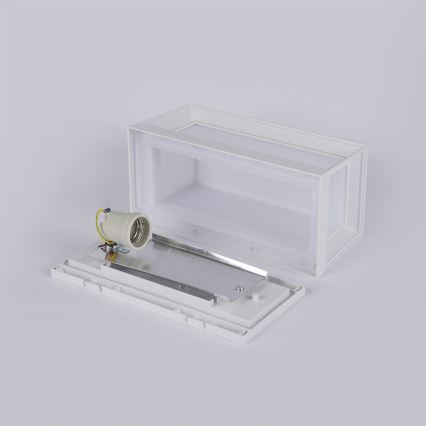 Brilagi - Udendørs væglampe PARKER 1xE27/60W/230V hvid IP44