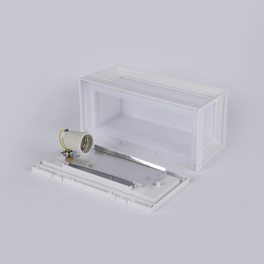 Brilagi - Udendørs væglampe PARKER 1xE27/60W/230V hvid IP44