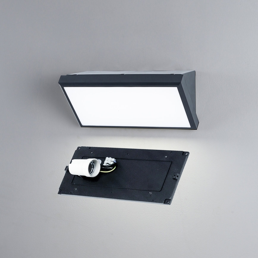 Brilagi - Udendørs væglampe TRIANGLE 1xE27/60W/230V antracit IP65