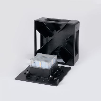 Brilagi - Udendørs vægmonteret LED-lampe QUADRAY LED/6W/230V sort IP54