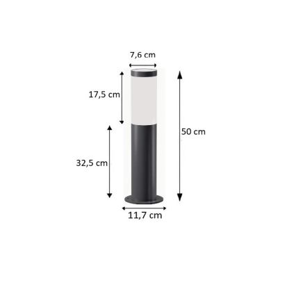 BRILAGI - Udendørslampe ELIA 1xE27/20W/230V IP44 50 cm antracit