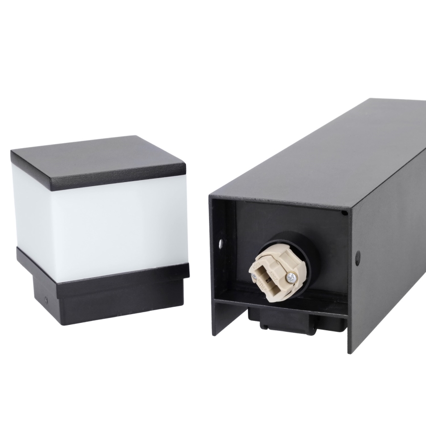 Brilagi - Udendørslampe med 2 SCHUKO-stik 1xG9/11W/230V IP44 sort