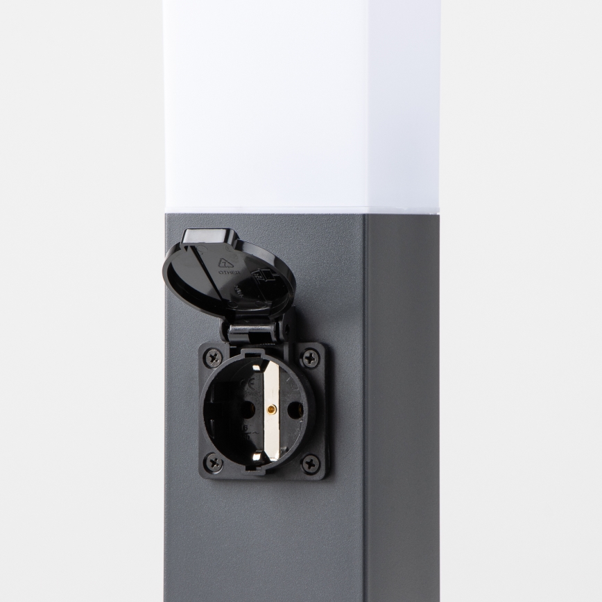 Brilagi - Udendørslampe NOVA med 2 SCHUKO-stik 1xE27/15W/230V 40 cm IP44 antracit