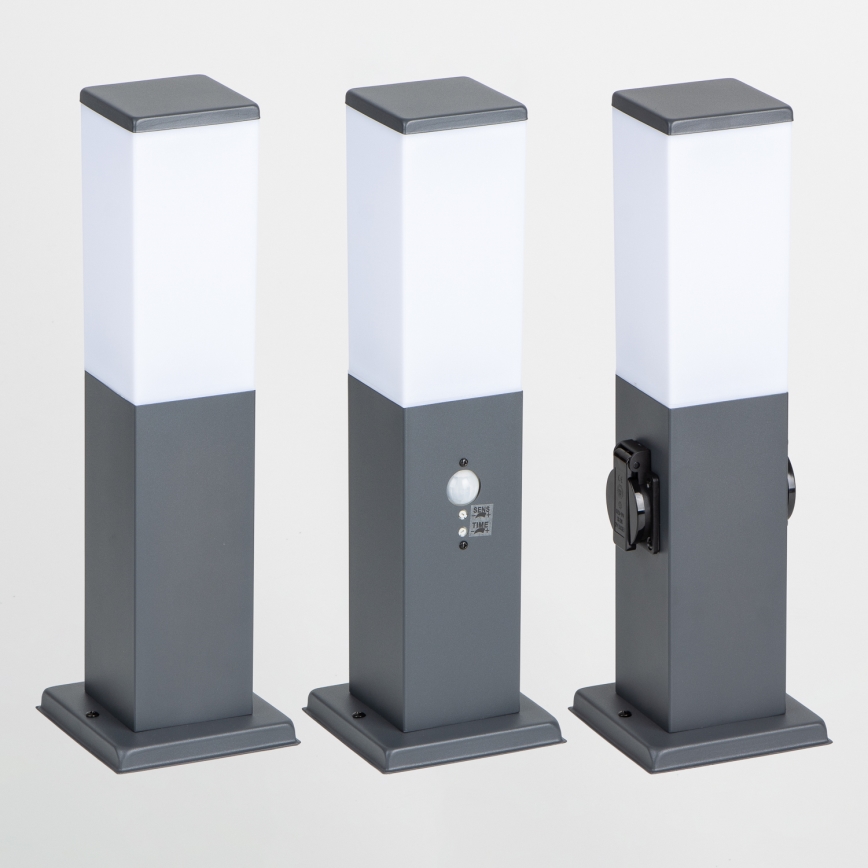 Brilagi - Udendørslampe NOVA med 2 SCHUKO-stik 1xE27/15W/230V 40 cm IP44 antracit