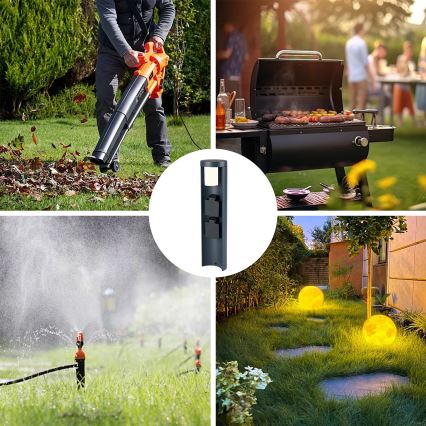 Brilagi - Udendørslampe med 2 SCHUKO-stik PILLAR 1xG9/11W/230V IP44 antracit