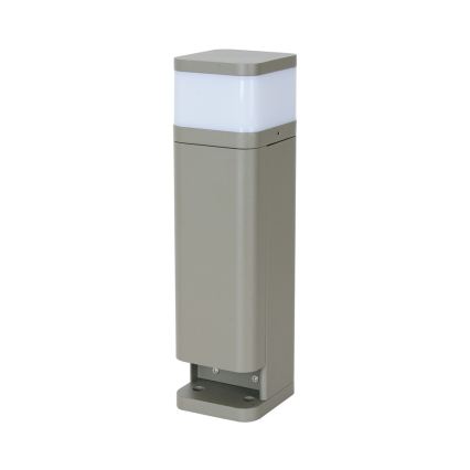 BRILAGI - Udendørslampe med 2 SCHUKO-stik PILLAR 1xG9/11W/230V IP44 grå