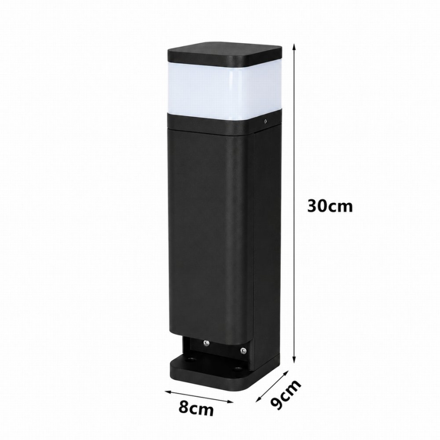BRILAGI - Udendørslampe med 2 SCHUKO-stik PILLAR 1xG9/11W/230V IP44 sort
