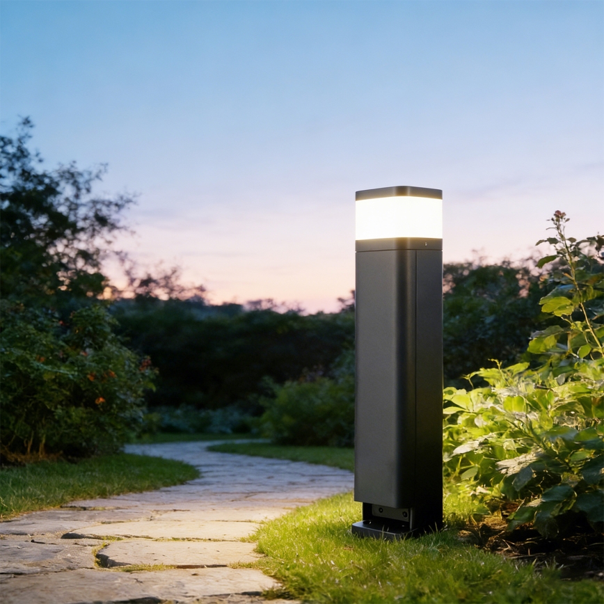 Brilagi - Udendørslampe med 2 SCHUKO-stik PILLAR 1xG9/11W/230V IP44 antracit
