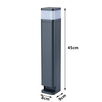 Brilagi - Udendørslampe med 2 SCHUKO-stik PILLAR 1xG9/11W/230V IP44 antracit