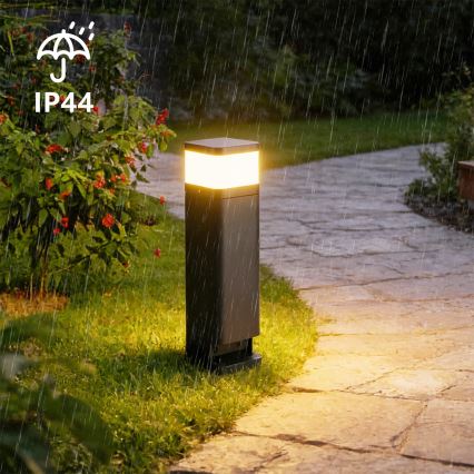 Brilagi - Udendørslampe med 2 SCHUKO-udtag PILLAR 1xG9/11W/230V IP44 antracit
