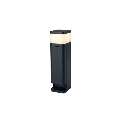 Brilagi - Udendørslampe med 2 SCHUKO-udtag PILLAR 1xG9/11W/230V IP44 antracit