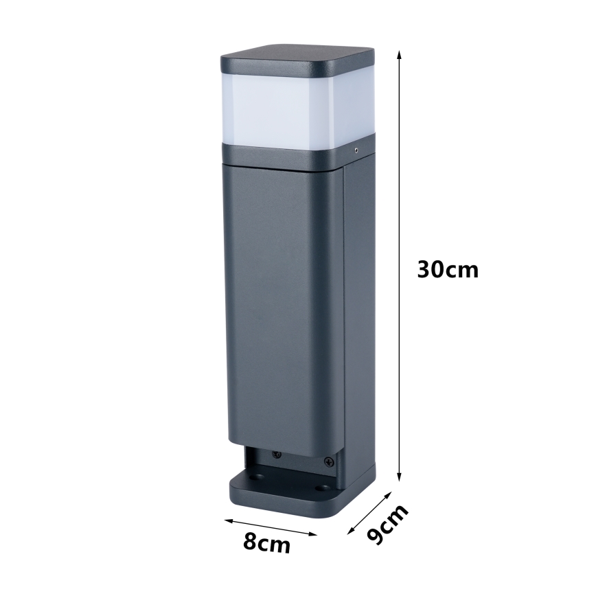 Brilagi - Udendørslampe med 2 SCHUKO-udtag PILLAR 1xG9/11W/230V IP44 antracit