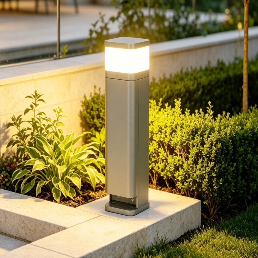 BRILAGI - Udendørslampe med 2 stik SCHUKO PILLAR 1xG9/11W/230V IP44 grå