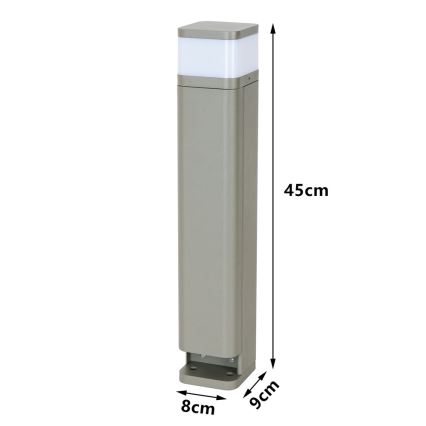 BRILAGI - Udendørslampe med 2 stik SCHUKO PILLAR 1xG9/11W/230V IP44 grå