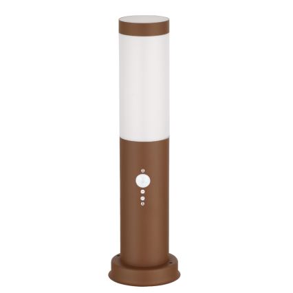 Brilagi - Udendørslampe med bevægelsessensor NOVA 1xE27/15W/230V 40 cm IP44 brun