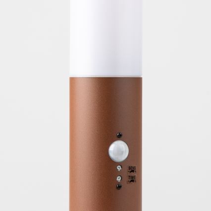 Brilagi - Udendørslampe med bevægelsessensor NOVA 1xE27/15W/230V 40 cm IP44 brun