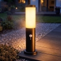 Brilagi - Udendørslampe med bevægelsessensor NOVA 1xE27/15W/230V 40 cm IP44 sort