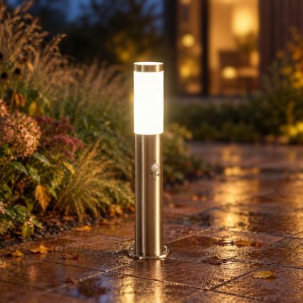 BRILAGI - Udendørslampe med bevægelsessensor ELIA 1xE27/20W/230V IP44 50 cm mat krom