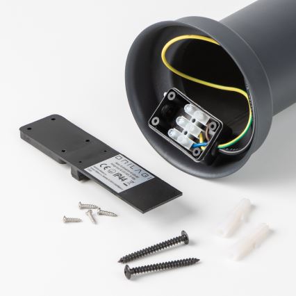 Brilagi - Udendørslampe med sensor NOVA 1xE27/15W/230V 40 cm IP44 antracit