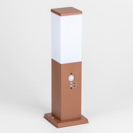 Brilagi - Udendørslampe med sensor NOVA 1xE27/15W/230V 40 cm IP44 brun
