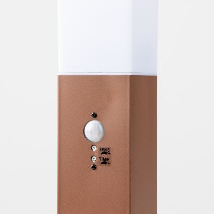 Brilagi - Udendørslampe med sensor NOVA 1xE27/15W/230V 40 cm IP44 brun
