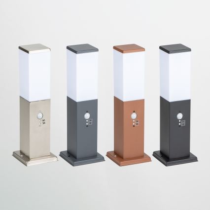 Brilagi - Udendørslampe med sensor NOVA 1xE27/15W/230V 40 cm IP44 brun