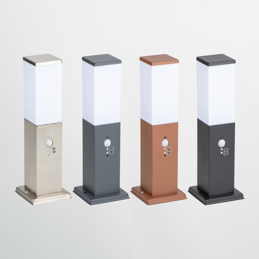 Brilagi - Udendørslampe med sensor NOVA 1xE27/15W/230V 40 cm IP44 brun