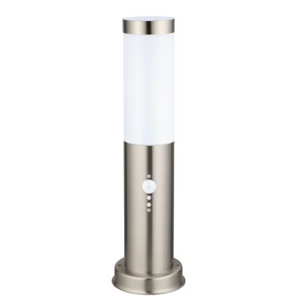Brilagi - Udendørslampe med sensor NOVA 1xE27/15W/230V 40 cm IP44 mat krom