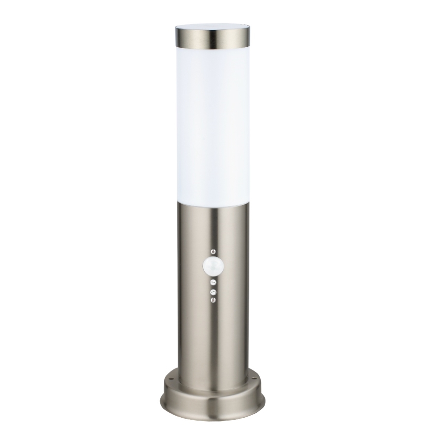 Brilagi - Udendørslampe med sensor NOVA 1xE27/15W/230V 40 cm IP44 mat krom