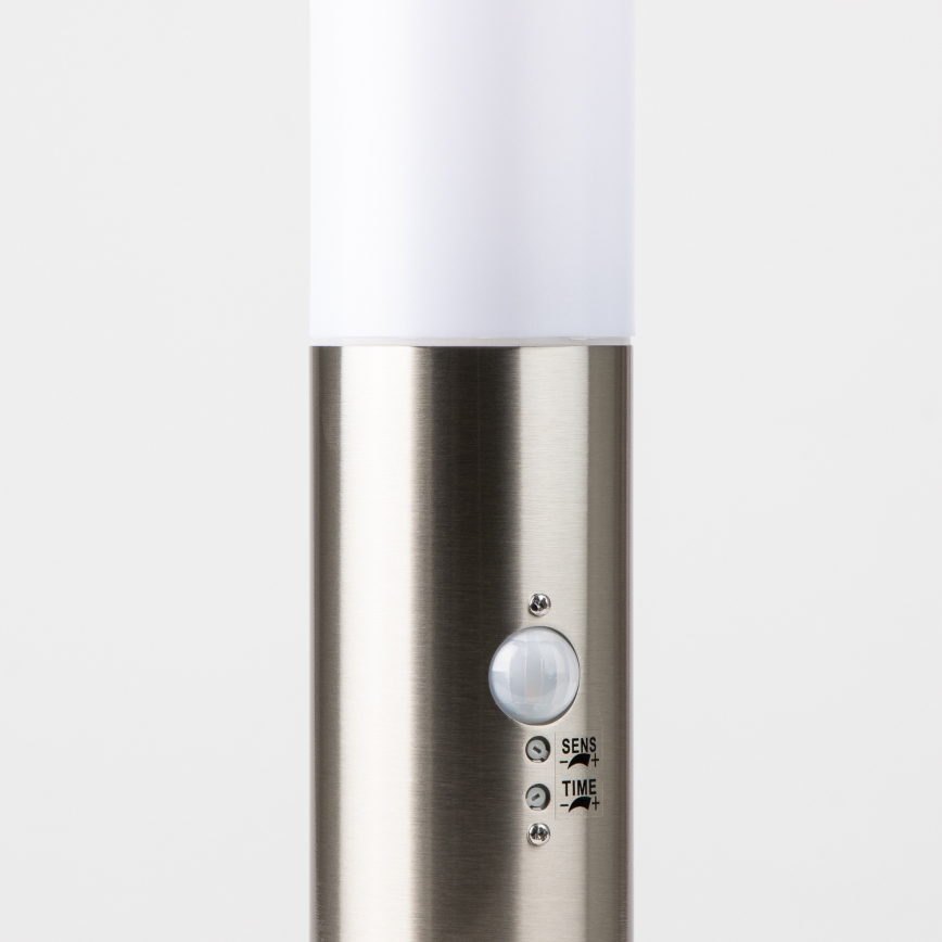 BRILAGI - Udendørslampe med sensor NOVA 1xE27/15W/230V 40 cm IP44 mat krom