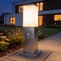 Brilagi - Udendørslampe med sensor NOVA 1xE27/15W/230V 40 cm IP44 mat krom