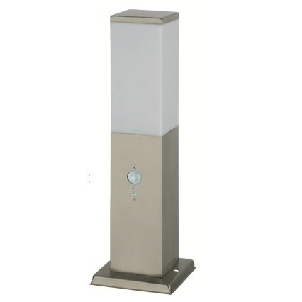 Brilagi - Udendørslampe med sensor NOVA 1xE27/15W/230V 40 cm IP44 mat krom