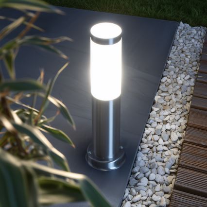 Brilagi - Udendørslampe NOVA 1xE27/15W/230V 40 cm IP44 mat krom