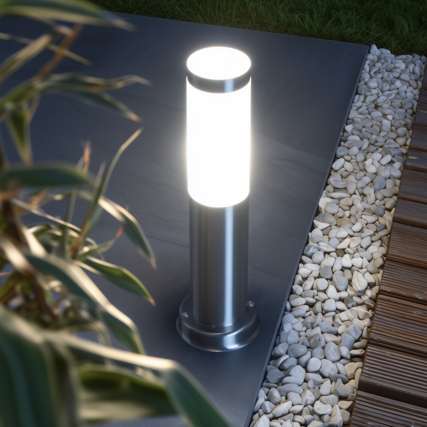 Brilagi - Udendørslampe NOVA 1xE27/15W/230V 40 cm IP44 mat krom