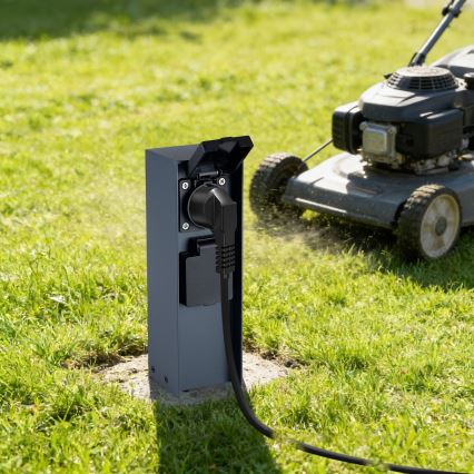 BRILAGI - Udvendig stikkontaktsøjle PILLAR 2Z SCHUKO 230V IP44 antracit