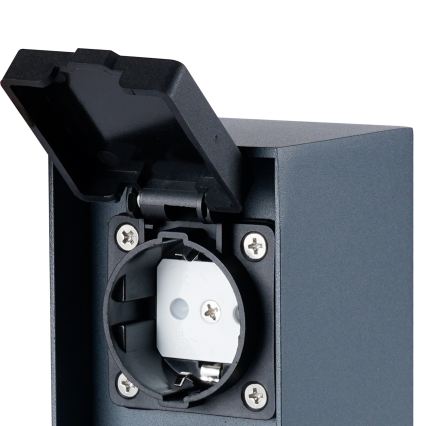 BRILAGI - Udvendig stikkontaktsøjle PILLAR 2Z SCHUKO 230V IP44 antracit