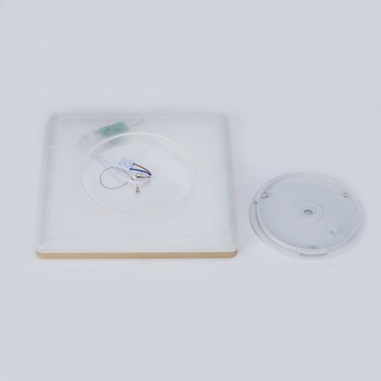 Brilagi - LED loftlampe til badeværelset ULTRA SLIM LED/18W/230V 30x30 cm guld IP54