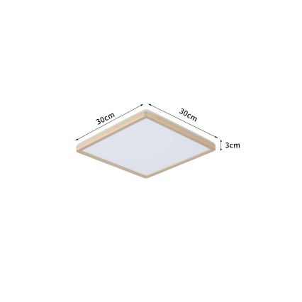 Brilagi - LED loftlampe til badeværelset ULTRA SLIM LED/18W/230V 30x30 cm guld IP54