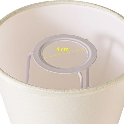 Brilagi - Universal lampeskærm NUBILA E27 13x9 cm creme