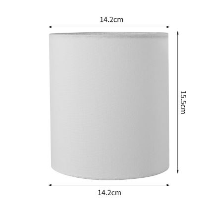 Brilagi - Universal lampeskærm NUBILA E27 15,5x14 cm hvid