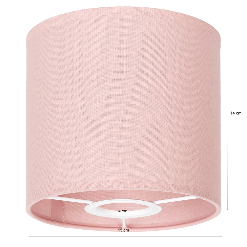 Brilagi - Universal lampskærm BOBO til E27, Ø 15 cm, lyserød