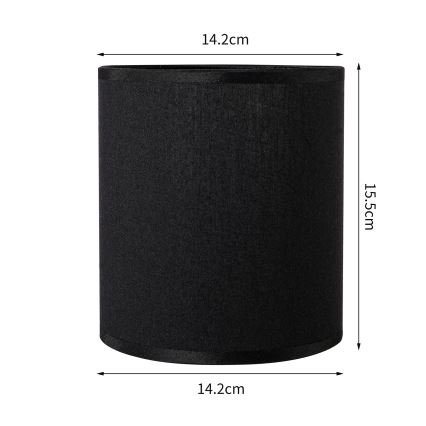 Brilagi - Universal lampeskærm NUBILA E27 15,5x14 cm antracit
