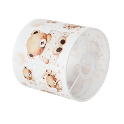 Brilagi - Universel lampeskærm BOBO E27 Ø 15 cm hvid/bamser