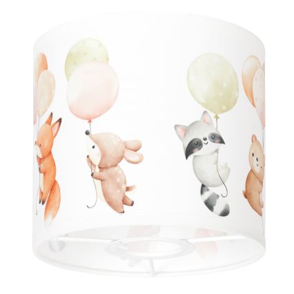 BRILAGI - Universel lampeskærm BOBO E27 Ø 15 cm hvid/dyremotiv