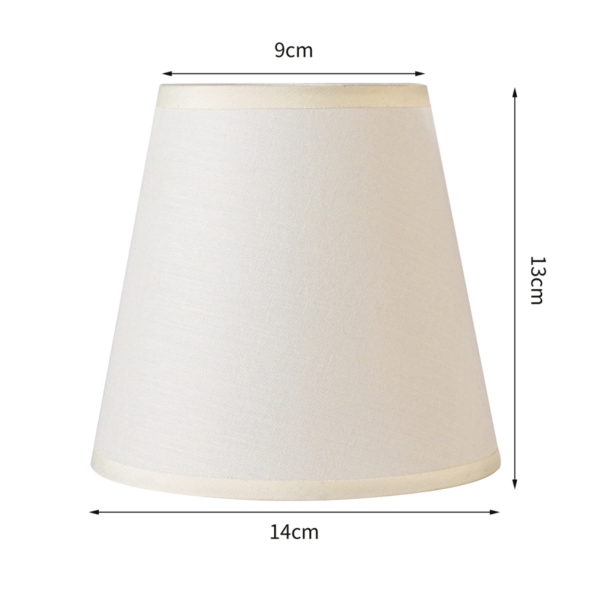 Brilagi - Universel lampeskærm NUBILA E27 13x9 cm cremefarvet