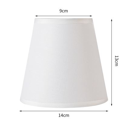 Brilagi - Universel lampeskærm NUBILA E27 13x9 cm hvid