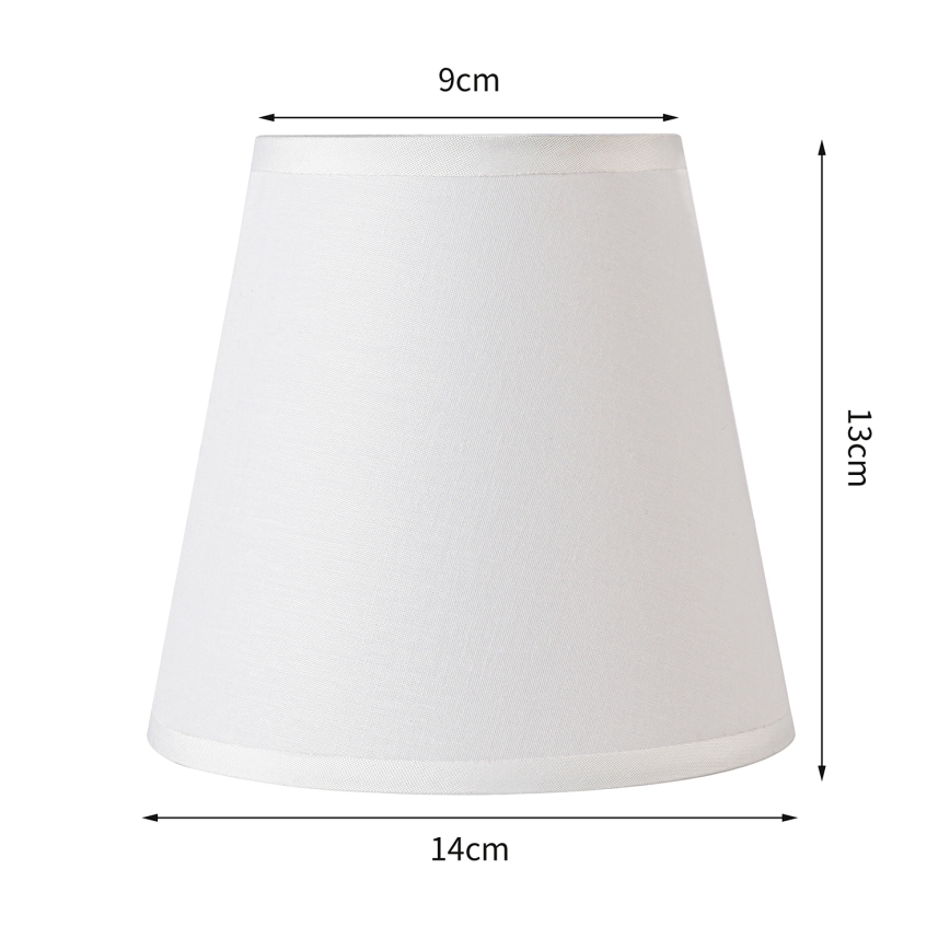 Brilagi - Universel lampeskærm NUBILA E27 13x9 cm hvid
