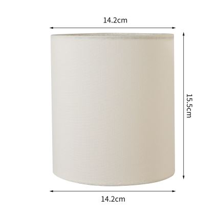 Brilagi - Universel lampeskærm NUBILA E27 15,5x14 cm cremefarvet